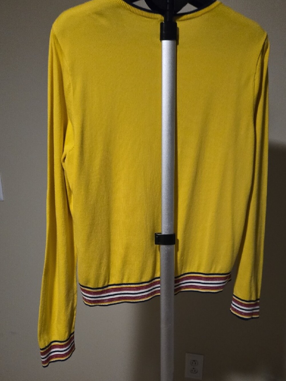 Talbots Yellow Patterned Button-Front Camisole - Picture 3 of 5